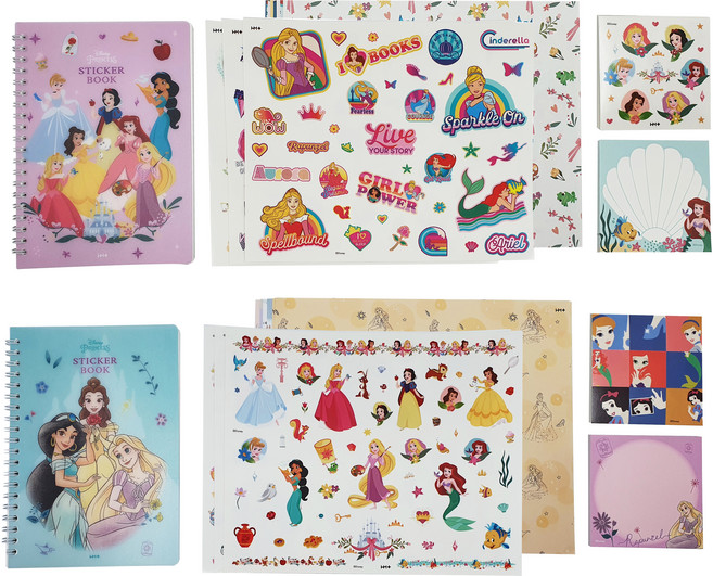 디즈니 프린세스 인스 스티커 세트 A 타입 + B 타입 세트, 혼합색상, 1세트