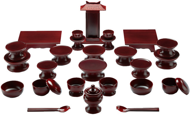 남원목기 오리목 제기세트, 1세트, 30p