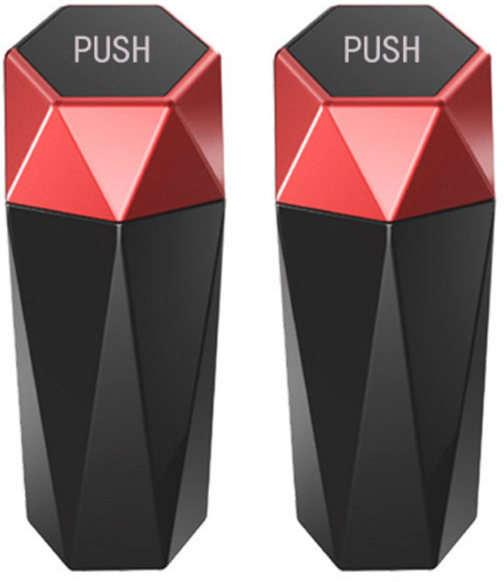 아리코 차량용 포켓 휴지통 레드, 2개