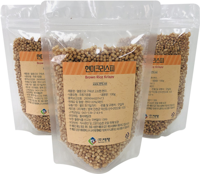 태평선식 현미크리스피, 100g, 3개
