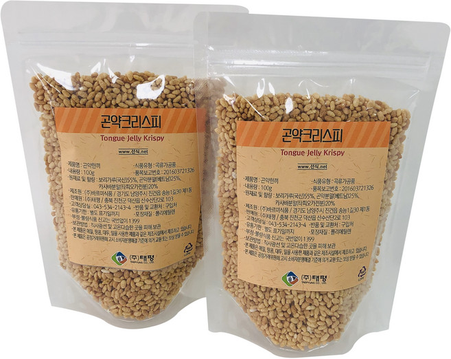 태평선식 곤약크리스피, 100g, 2개