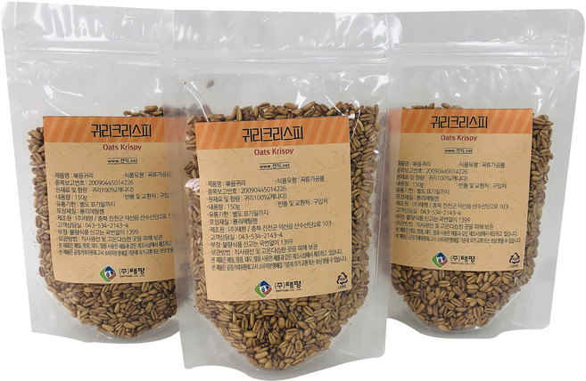 태평선식 귀리크리스피, 150g, 3개