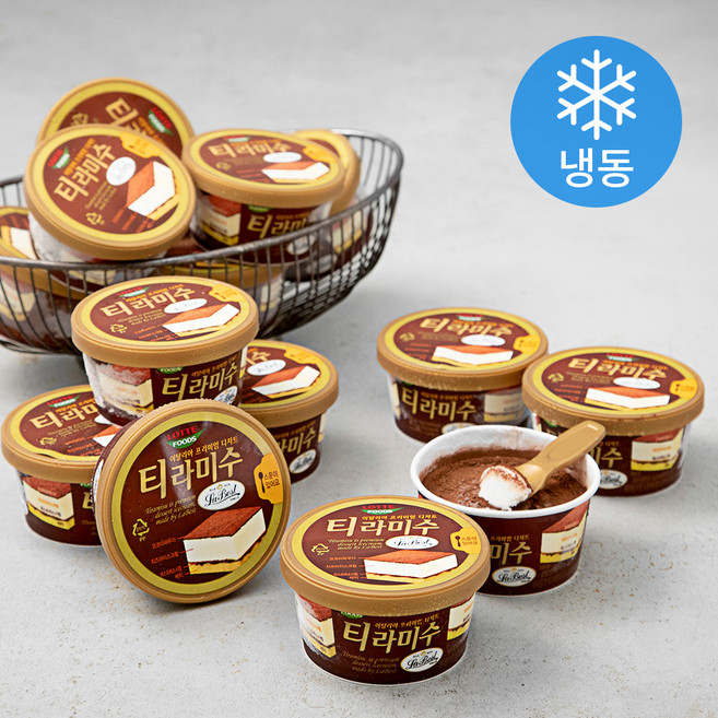 라베스트 티라미수 컵 아이스크림 (냉동), 150ml, 1개입, 16개