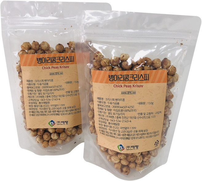 태평선식 병아리콩크리스피, 150g, 2개