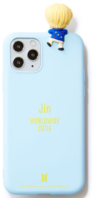 BTS 캐릭터 피규어 별명 컬러 젤리 휴대폰 케이스