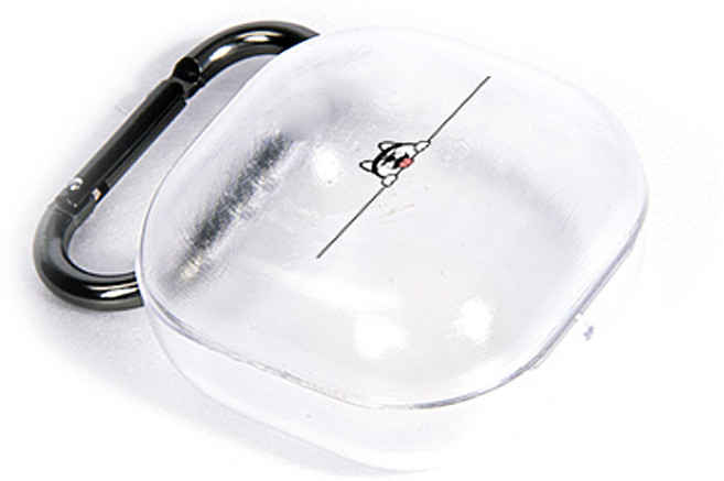 구스페리 공룡멍뭉 디자인 갤럭시 버즈2/버즈라이브/버즈프로 키링 케이스, 까꿍허스키