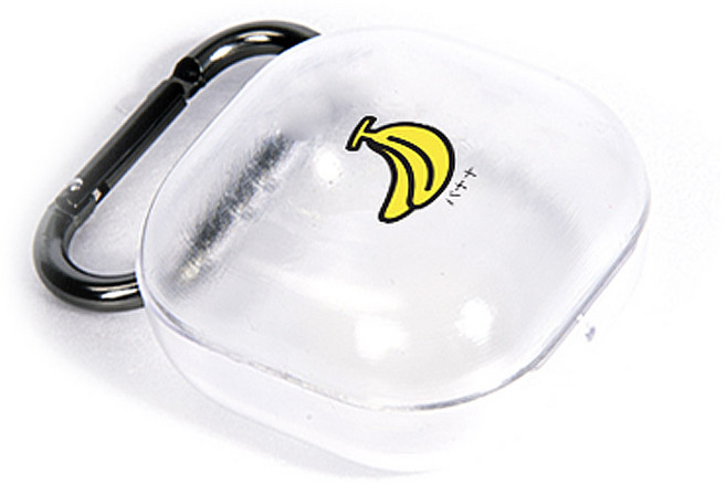 GOOSPERY 可愛水果設計 Galaxy Buds2/Buds Live/Buds Pro 鑰匙圈保護殼, 單一商品, 香蕉