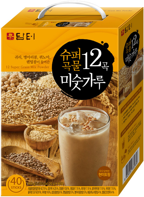 담터 슈퍼 곡물 12곡 미숫가루, 800g, 1개