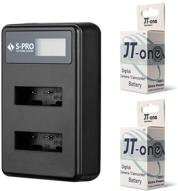 에스프로 소니 NP-BX1 전용 LCD 듀얼 충전기 + 배터리 2p 세트, SPRO-CH-DU, 1개