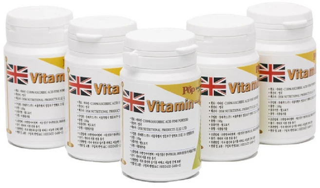 DSM 분말비타민C 원터치형, 5개, 100g - 쿠팡