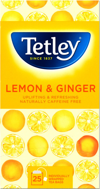 테틀리 레몬 앤 진저 티백, 1.5g, 25개, 1개