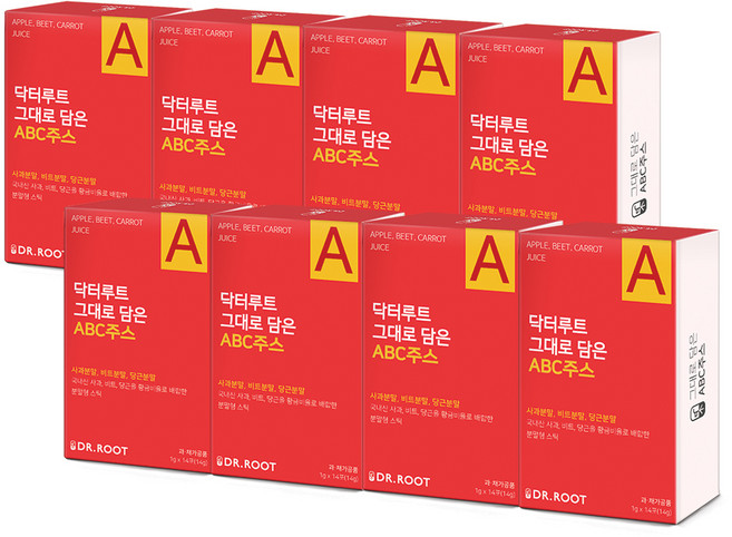닥터루트 그대로담은 ABC주스 사과 비트 당근 분말스틱, 1g, 112개