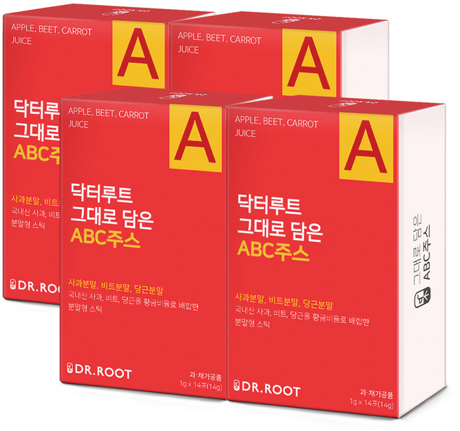 닥터루트 그대로담은 ABC주스 사과 비트 당근 분말스틱, 1g, 56개