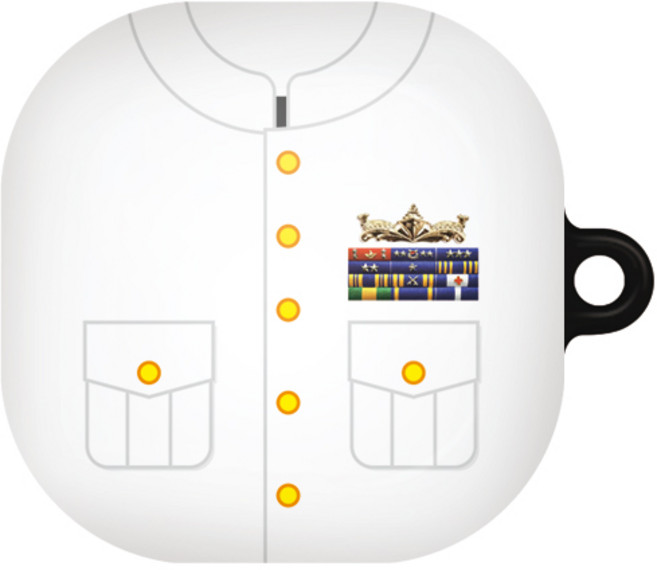 바니몽 갤럭시 버즈2프로/버즈2/버즈프로/버즈라이브 테이크 하드 케이스, 05 해군정복