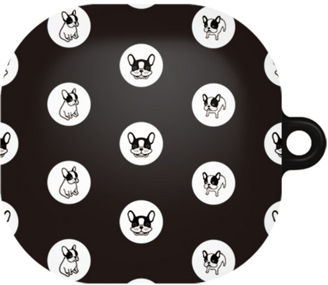 바니몽 갤럭시 버즈2프로/버즈2/버즈프로/버즈라이브 필오프 하드 케이스, 01 패턴프렌치