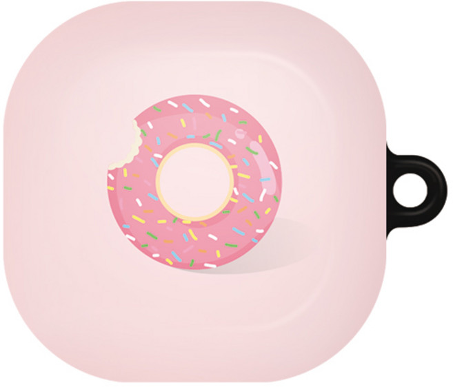 바니몽 갤럭시 버즈2프로/버즈2/버즈프로/버즈라이브 필오프 하드 케이스, 04 딸기도넛