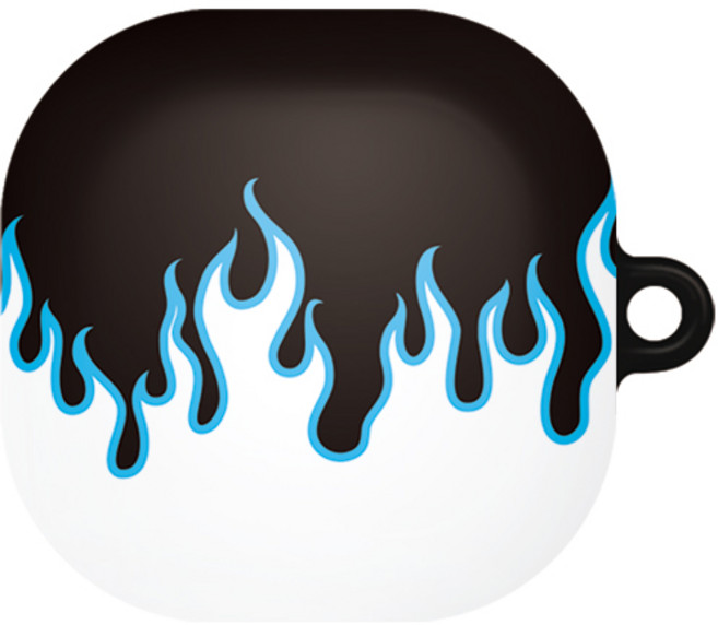 바니몽 갤럭시 버즈라이브/버즈프로 / 버즈2 필오프 하드케이스, 02 화이트플레임