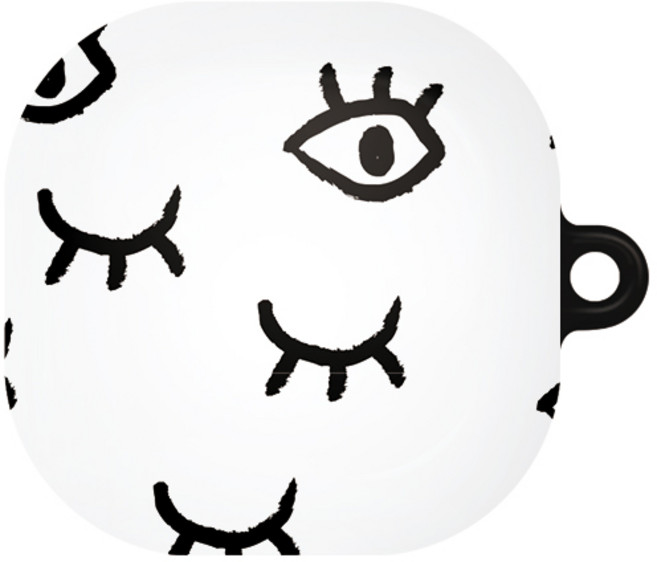 바니몽 갤럭시 버즈라이브 / 버즈2 센치무드 하드케이스, 02 깜빡깜빡