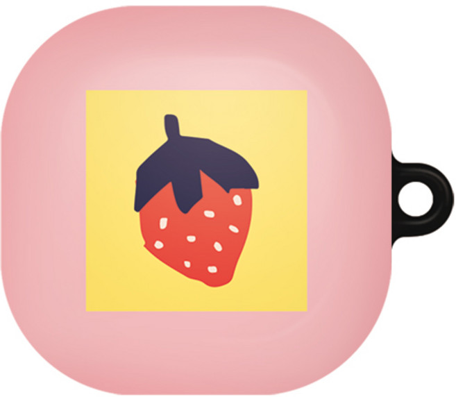 바니몽 갤럭시 버즈라이브 / 버즈2 필오프 하드케이스, 01 핑크베리