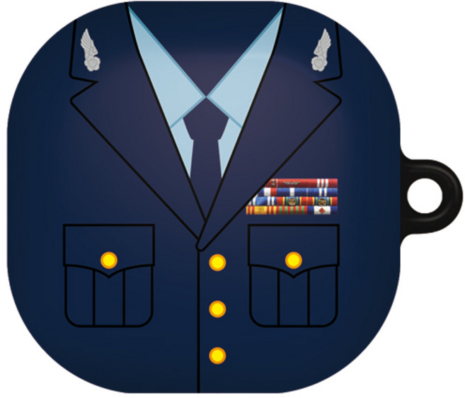 바니몽 갤럭시 버즈2프로/버즈2/버즈프로/버즈라이브 테이크 하드 케이스, 05 공군정복