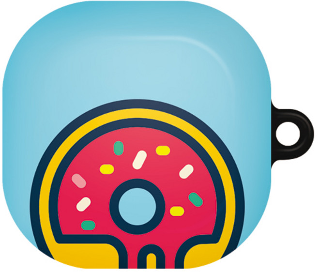 바니몽 갤럭시 버즈2프로/버즈2/버즈프로/버즈라이브 위아스윗 하드 케이스, 01 포키도넛