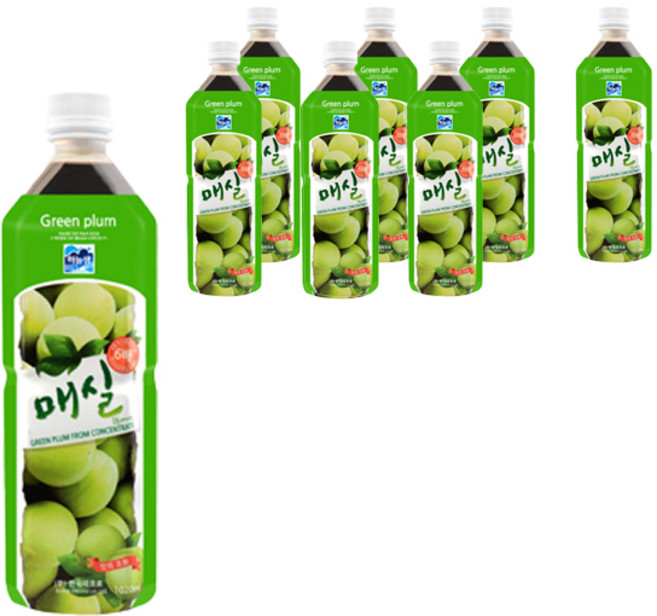 하늘샘 매실 원액, 1.02L, 8개