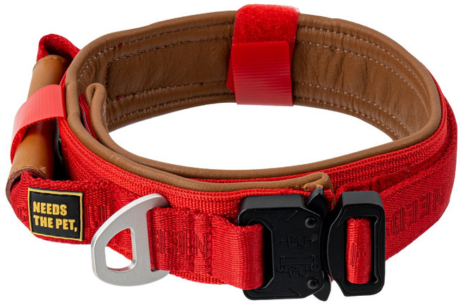 니즈더펫 인터라켄 반려동물 목줄, 레드, 1개