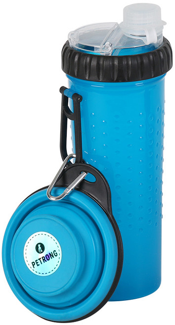 펫트롱 강아지 반반 휴대용 텀블러 PTR335, 블루, 1개