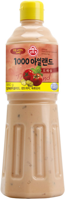 오뚜기 1000아일랜드 드레싱, 980g, 1개