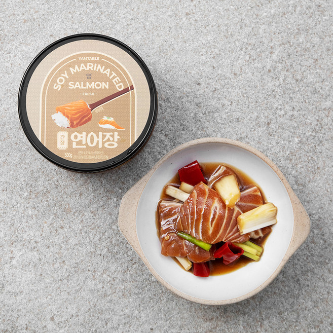 얌테이블 간장연어장, 500g, 1개