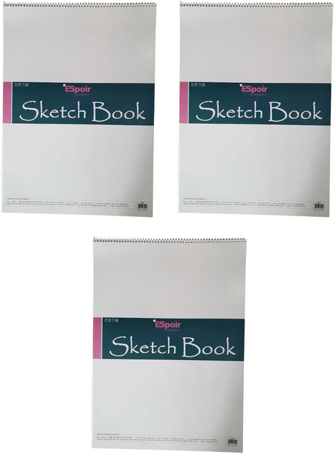 희망노트사 전문가용 프리미엄 미색 내지 스케치북, 4절, 11매, 3개