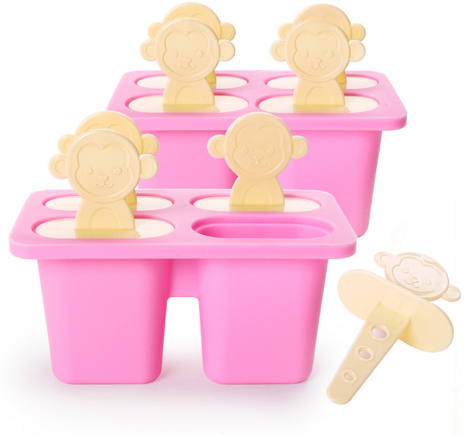 유하우스 실리콘 샤베트틀, 핑크, 2개