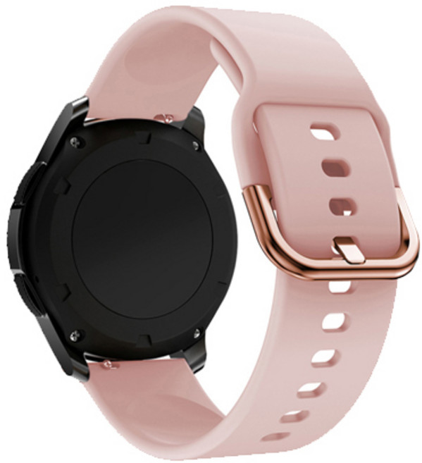 아이엠판다 갤럭시워치 스트랩 20mm 솔리드 실리콘 밴드, 인디핑크