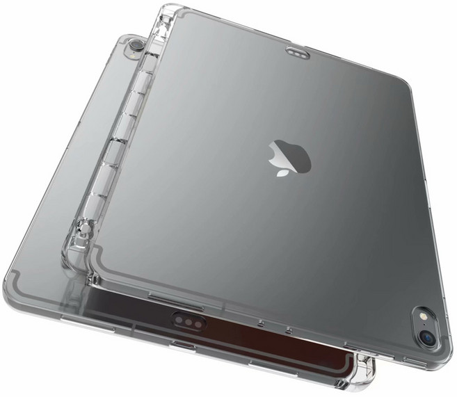 틴다 아이패드 호환 펜슬 수납 투명케이스