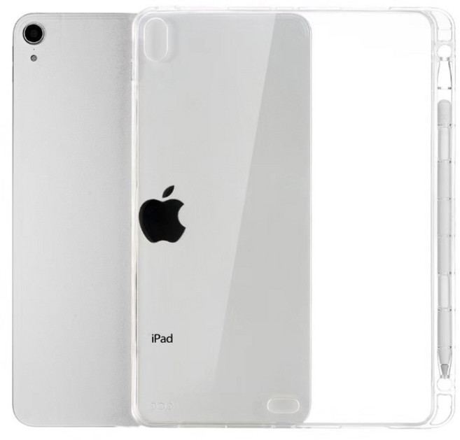 틴다 아이패드 호환 펜슬 수납 투명케이스, 1개