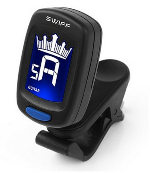 SWIFF A9 클립 튜너기 초소형 집게 조율기, 1개