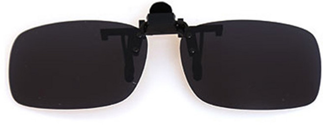 케이필 편광 클립 선글라스 870 사각형 + 케이스 + 클리너, 그레이, 1개