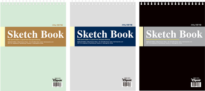 희망노트사 전문가용 스케치북 랜덤발송, 5절, 10매, 3개