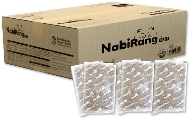 나비랑 나비랑플러스 소분포장 전연령 고양이 건식사료, 닭, 500g, 20개