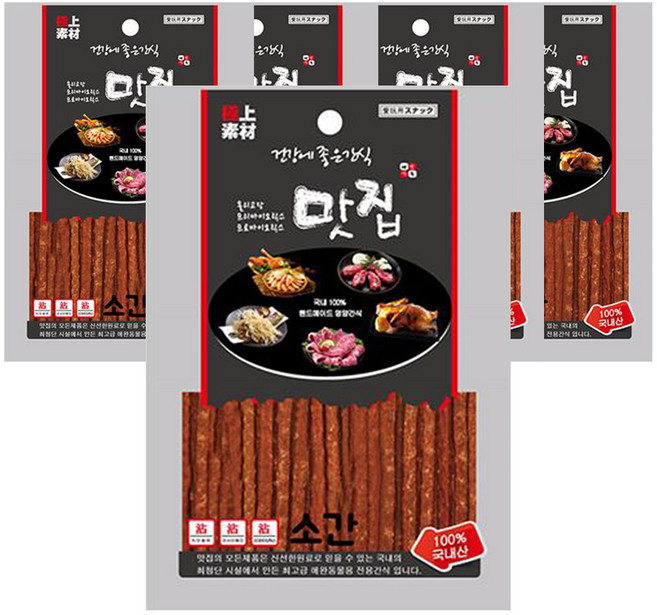 극상소재 반려동물 맛집 건강에 좋은 간식, 소간, 100g, 5개
