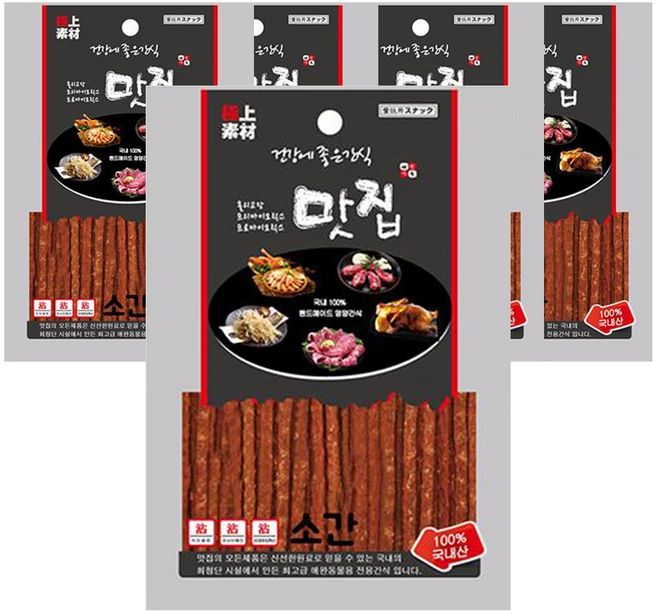 극상소재 반려동물 맛집 건강에 좋은 간식, 소간, 100g, 5개 - 쿠팡