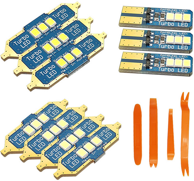 네임드컴퍼니 Origin 터보LED 더뉴 맥스크루즈 13~ 실내등 풀세트 사이드 3p + 31mm 4p + 36mm 3p + 다용도리무버 4종, 혼합색상, 1세트