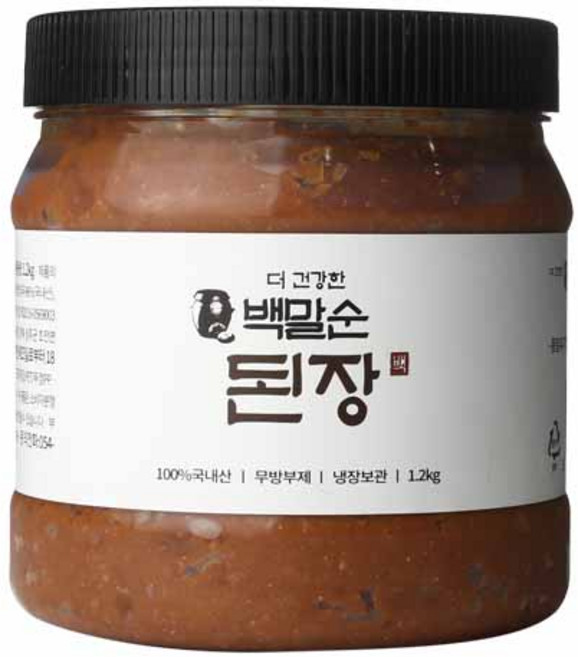 백말순등겨장 더 건강한 백말순 된장, 1.2kg, 1개