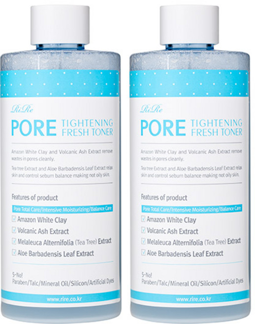 리르 포어 타이트닝 프레쉬 토너, 300ml, 2개