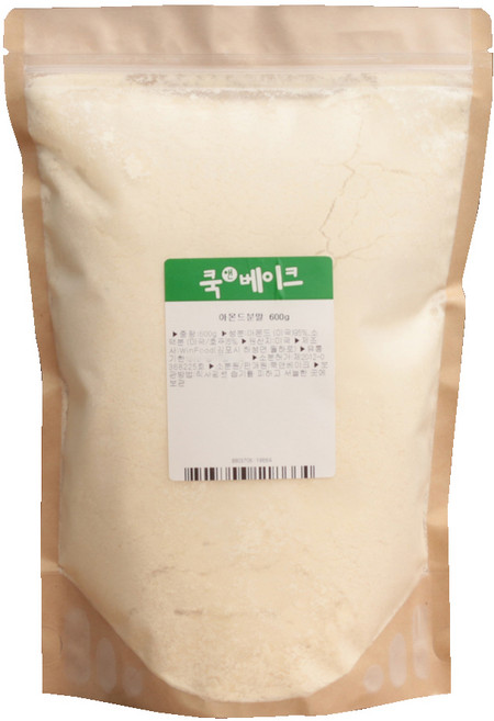쿡앤베이크 고운 아몬드분말, 600g, 1개