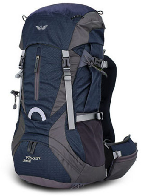 그라트 등산배낭 TEUER 35L + 방수 커버, 다크블루