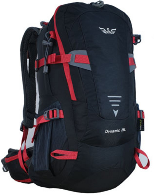 그라트 ADVENTUTRE 등산배낭 28L + 방수커버, 블랙