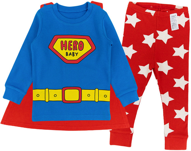 코디아이 아동용 블루히어로 20수 후라이스 내의 상하세트