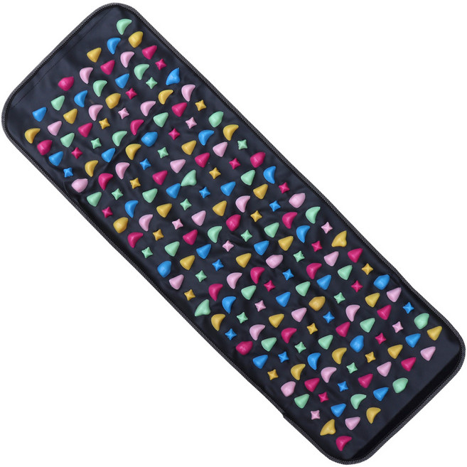 하늬통상 자갈 매트 발지압판 소형 35 x 100 cm, 1개, 혼합색상