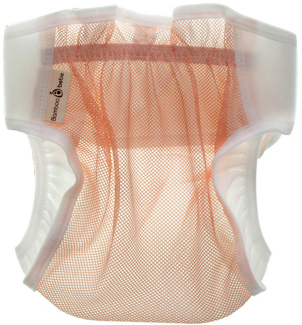 밤부베베 바람망사 기저귀 커버 L, 피치, 1개